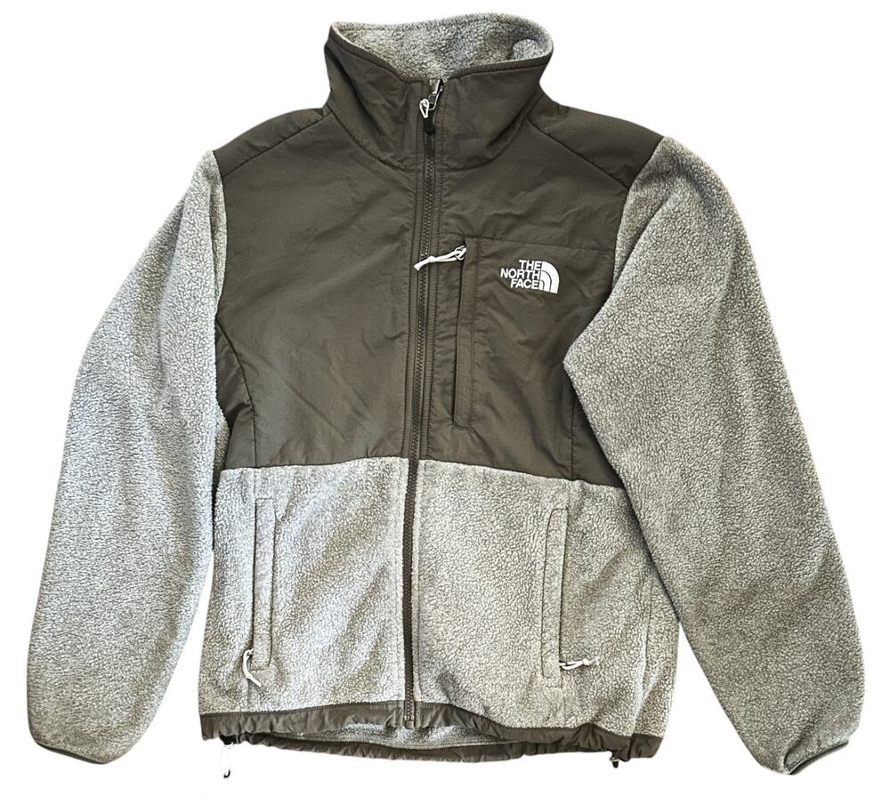 The North Face Denali Fleece Gray & Brown Jacket Women's Small